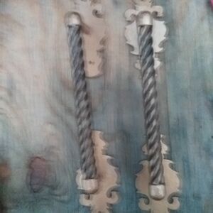 Vintage iron door handles